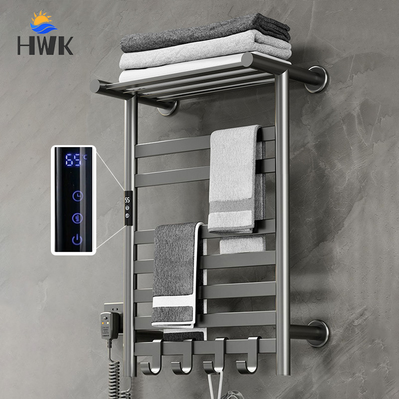 Towel Warmer Electric - Pengering Handuk Hitam/Putih/Abu-abu. Rak Handuk Listrik