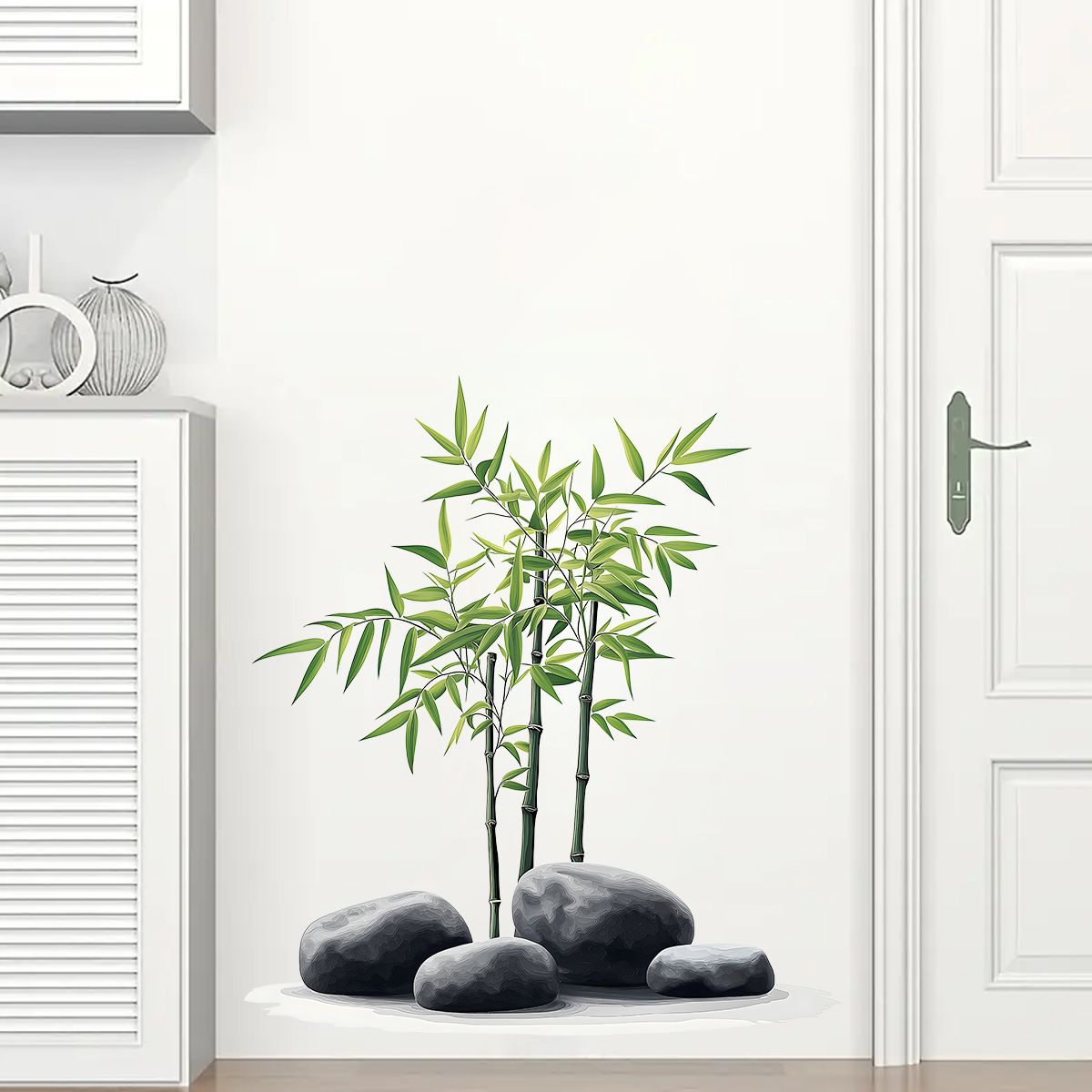 Home Bathroom Wall Tiles - Tinta Bambu Stiker Dinding Kamar Mandi