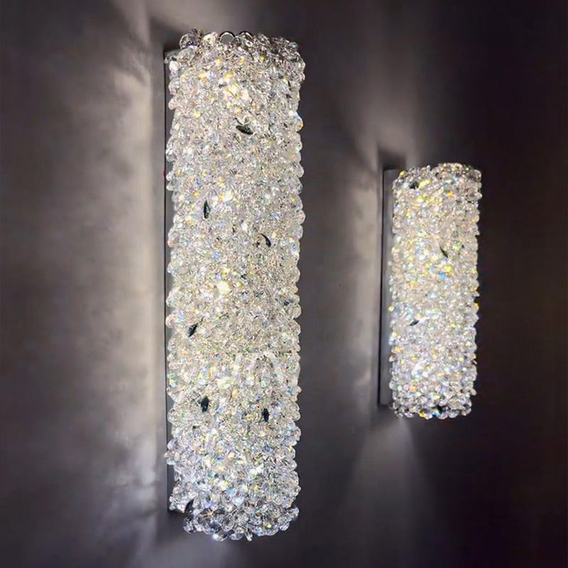 Home Bathroom Lighting Design - Desain Modern Manik-manik Kristal Lampu Dinding