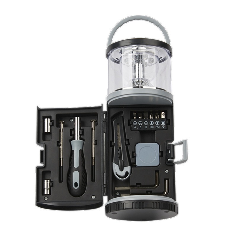 Home Bathroom Model - Lampu Camping dengan Set Peralatan Tangan,