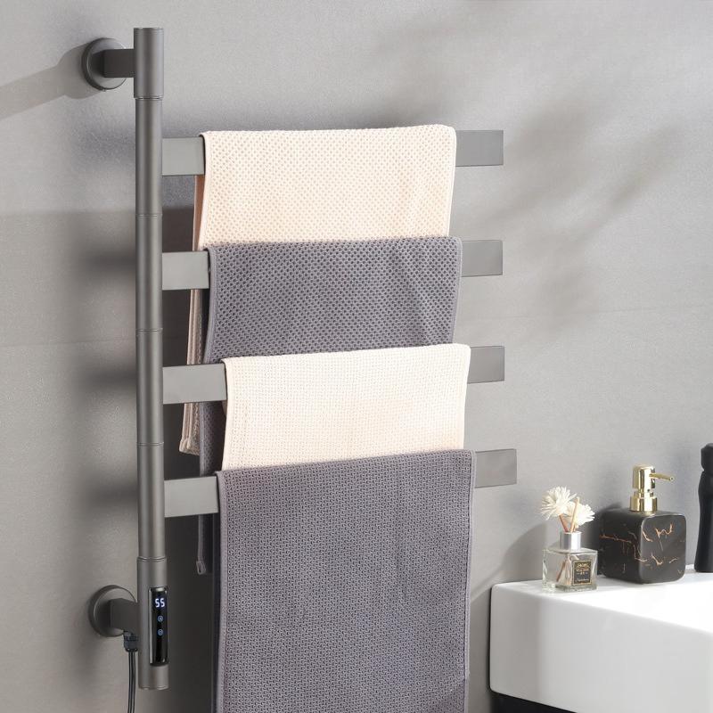 Towel Warmer Electric - Rak Handuk Elektrik Berpemanas Dapat Diputar