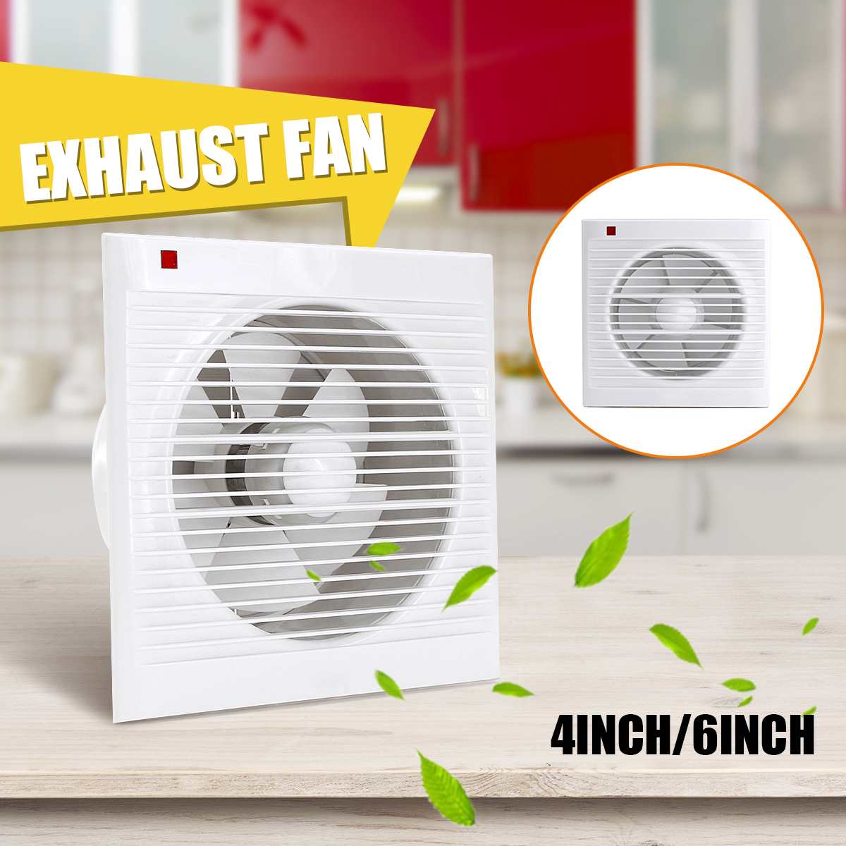 Home Bathroom Vent - Kipas Exhaust Kamar Mandi 4 Inch
