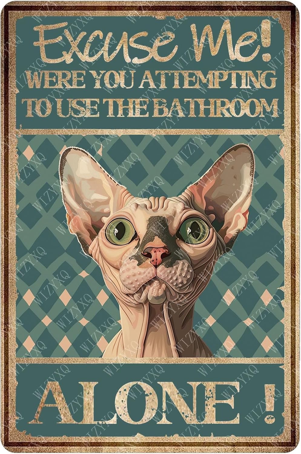 Papan Tanda Logam 'Excuse Me A - Home Alone Bathroom ulasan dan harga