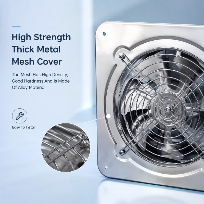 Kipas Angin Ekstraktor Stainle - Home Bathroom Vent ulasan dan harga