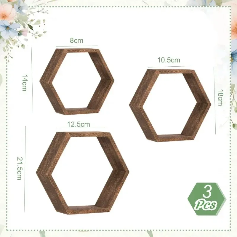 Rak Dinding Heksagonal Model T - Home Bathroom Model ulasan dan harga