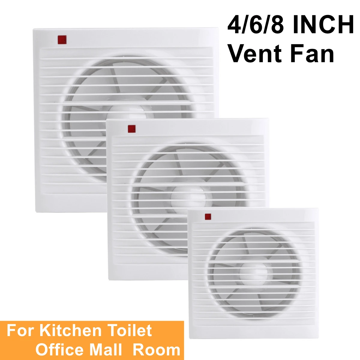 Kipas Exhaust Kamar Mandi 4 In - Home Bathroom Vent ulasan dan harga
