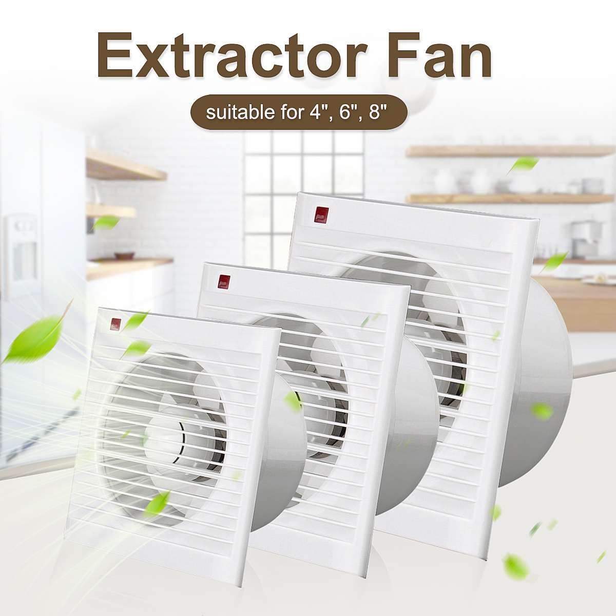 Kipas Exhaust Kamar Mandi 4 In - Home Bathroom Vent ulasan dan harga