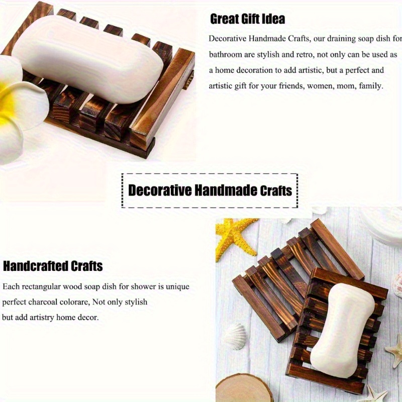 1 Buah Tempat Sabun Kayu Alami - Home Bathroom Vent ulasan dan harga